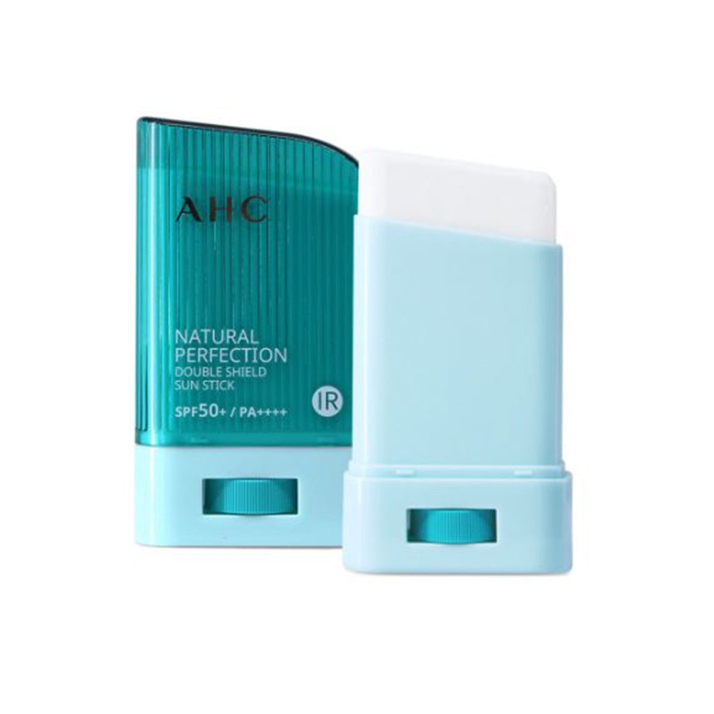 ahc natural perfection fresh sun stick 17g double shield sun stick 14g, 22g blue/green spf50+ pa++++