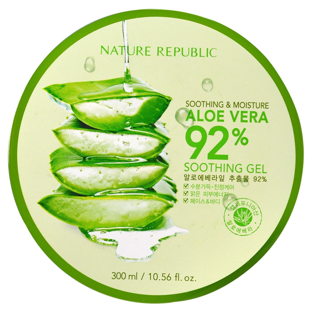 nature republic soothing & moisture aloe vera 92% soothing gel