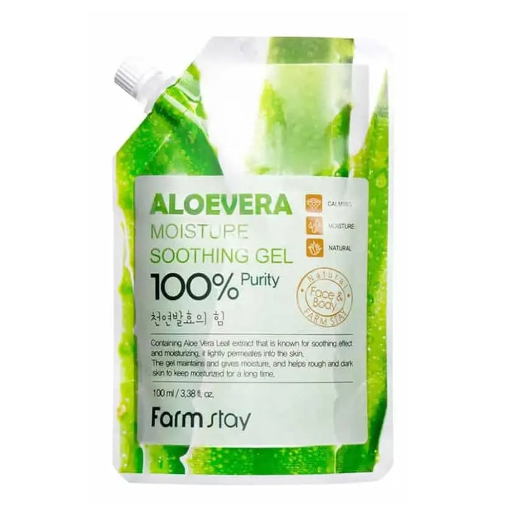farmstay moisture soothing gel aloevera pouch