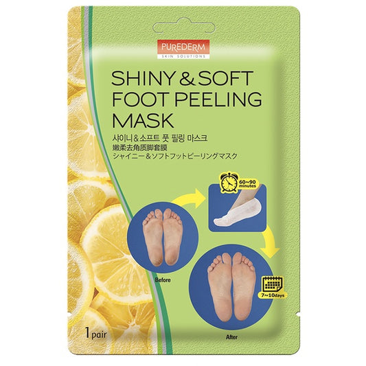 pured shiny soft foot peeling mask 1pair 1, 3, 5