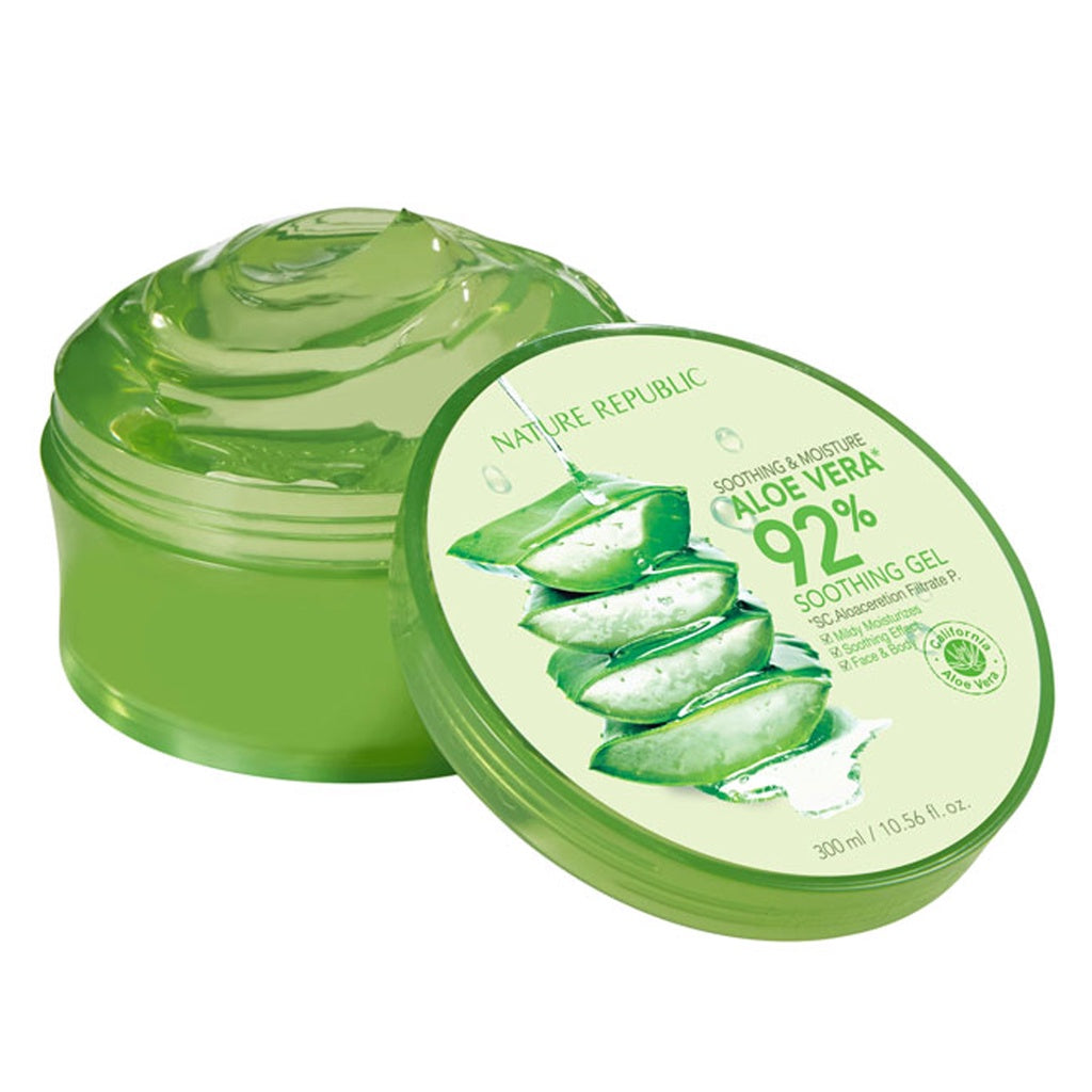 nature republic soothing &amp; moisture aloe vera 92% soothing gel